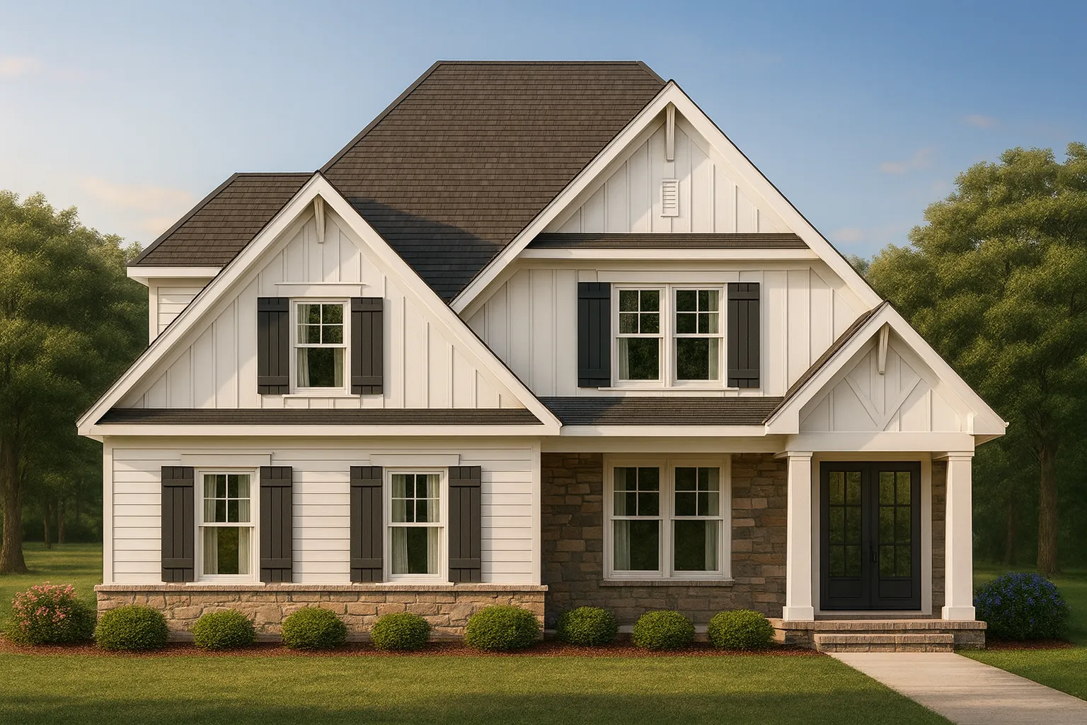 Craftsman Style Home Plan with Stunning Floor Plan CAD Designs