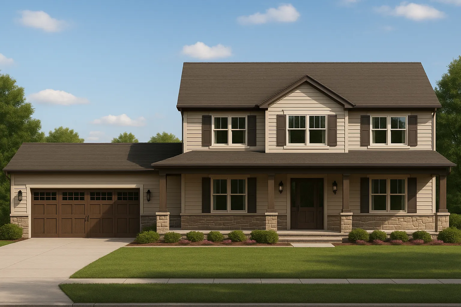 Affordable House Plans 12 IMPORTANT Make the house as realistic as possible, landscape orientation, and display entire house. Do not cut off right or left side of house!