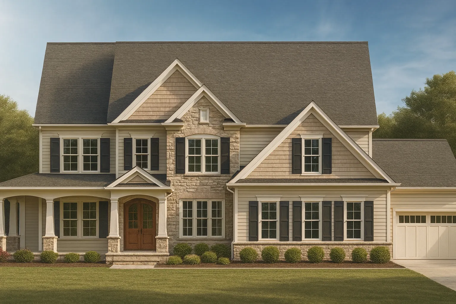 2.5-Story House Floor Plan with CAD & Blueprint Designs