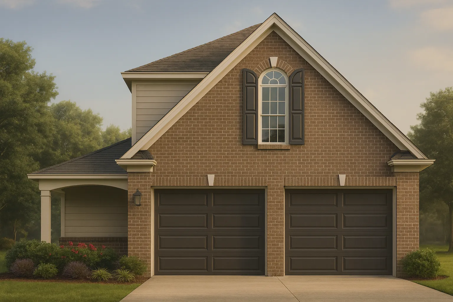 Compact House Plan with Garage, CAD Designs, and Recreation