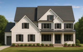 Plan  16-1344 - Virginia Basin |  Modern Farmhouse - 5-Bed, 4.5-Bath, 3,983 SF