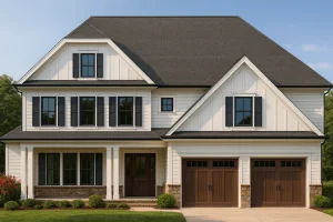 Elegant 3-Story House Plan with Open Layout and Wine Room