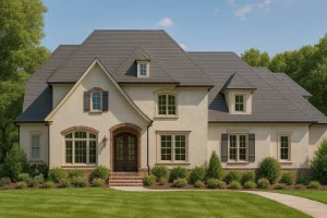 Luxurious 2-Story House Plan with French Country Elegance