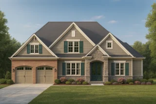 Split Garage House Plans 9 Elegant 2-Story House Plan with Craftsman Architecture & CAD Blueprints