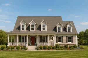 Elegant Southern Farmhouse Home Plan with Wrap-Around Porch