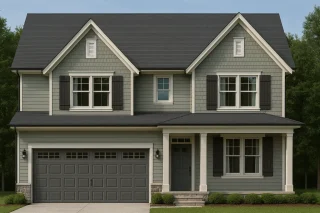 Charming 2-Story Home Plan with CAD Designs and Blueprints