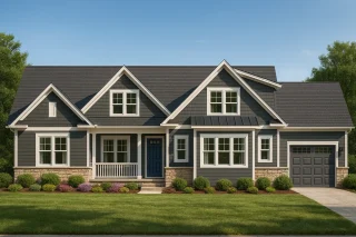 Spacious 1.5-Story House Plan with 4 Bedrooms and CAD Blueprints