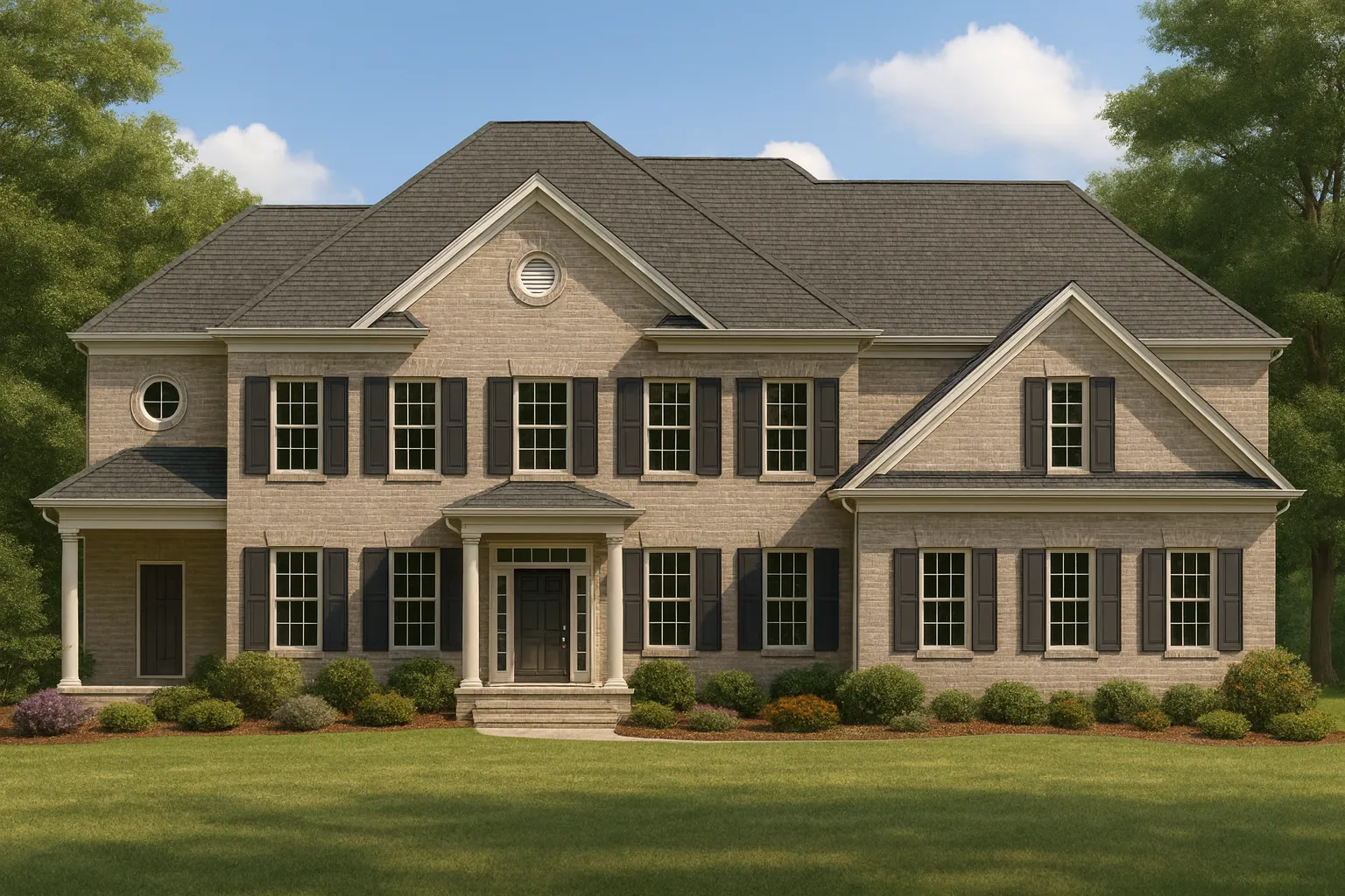 Country Farmhouse Plans 6 IMPORTANT Make the house as realistic as possible, landscape orientation, and display entire house. Do not off right or left side of house!