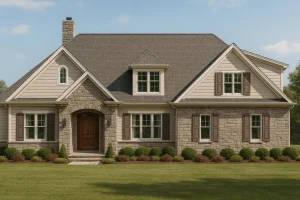 IMPORTANT Make the house as realistic as possible, landscape orientation, and display entire house. Do not cut off right or left side of house!