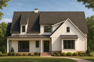 Craftsman Home Plan with CAD Architectural Designs