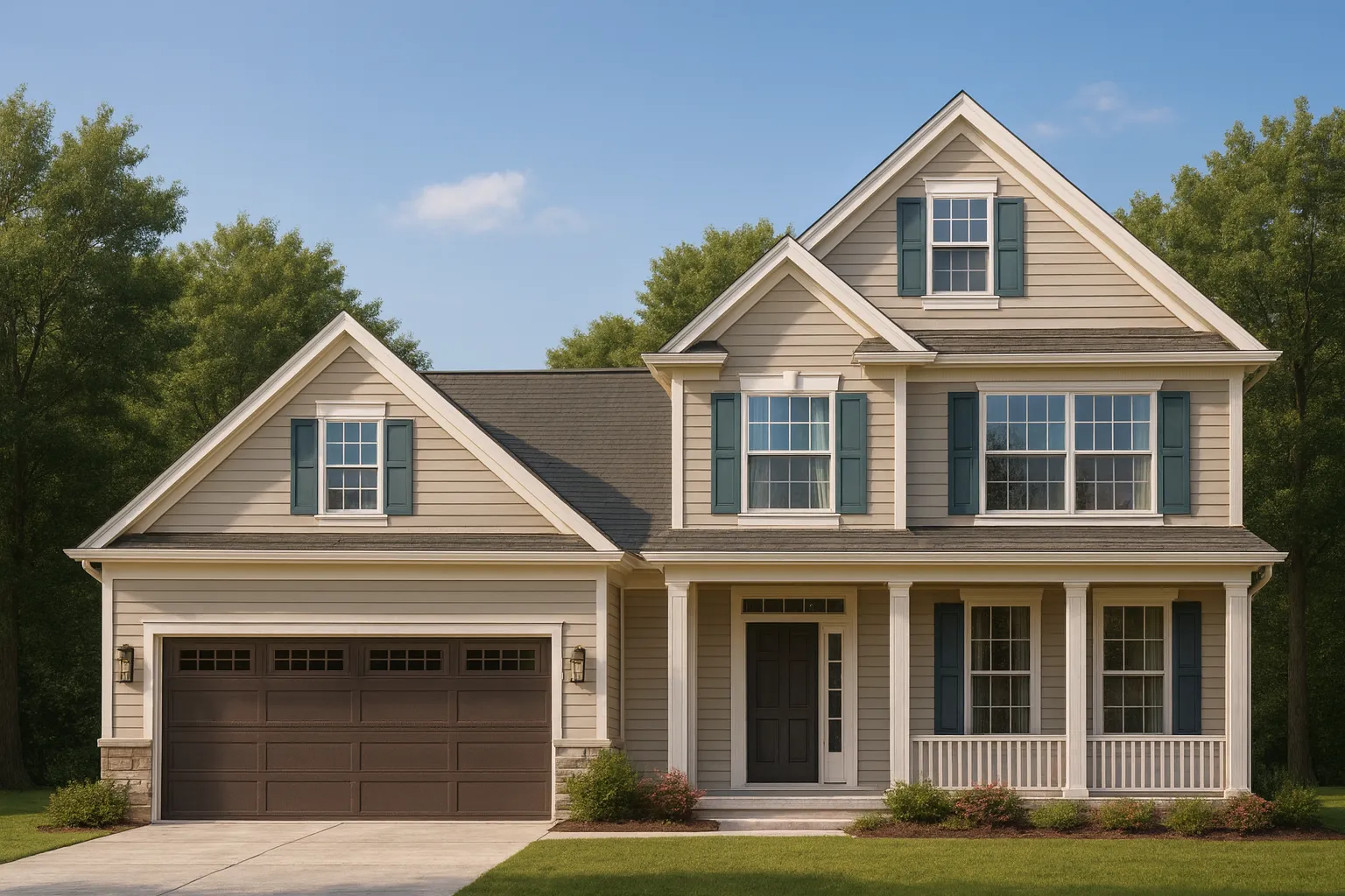 Traditional Craftsman Home Plan with Open Floor Plan Design