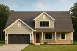 Beautiful 2-Story House Plan with Vaulted Ceilings & Bonus Room