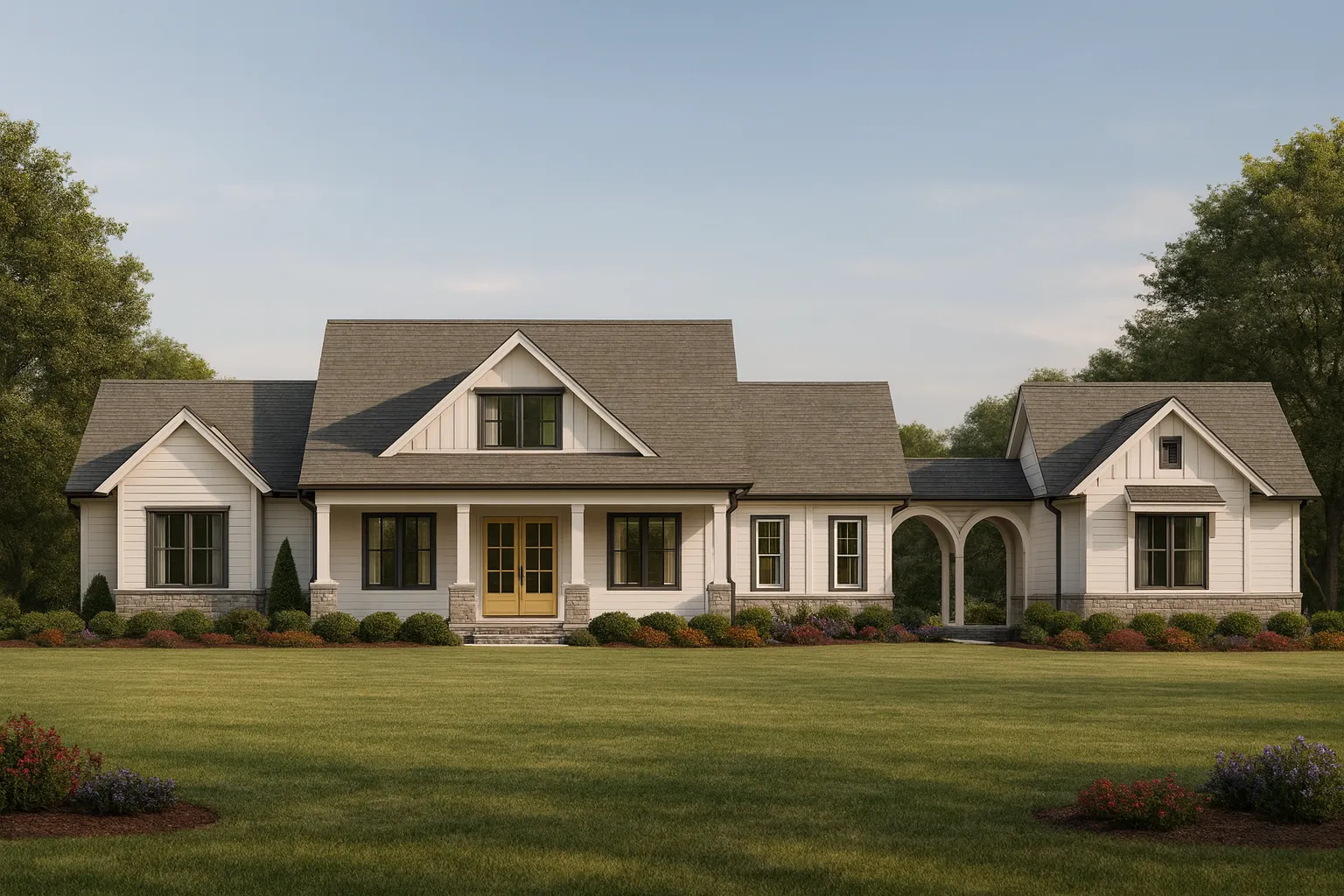 Elevated Craftsman House Plan with Vaulted Ceilings and Bonus Spaces