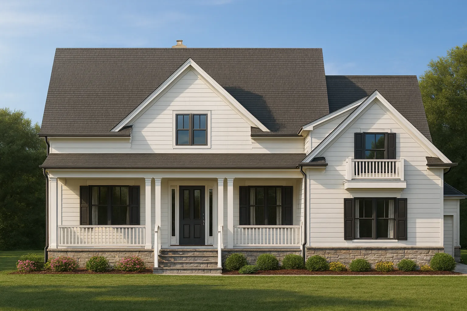 Elegant 2-Story Traditional House Plan with Bonus Room & Workshop