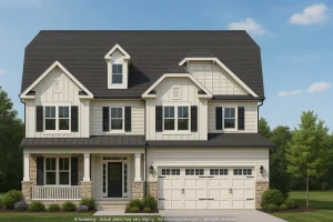 Custom Home Floor Plan with 2.5 Stories and CAD Blueprint Designs