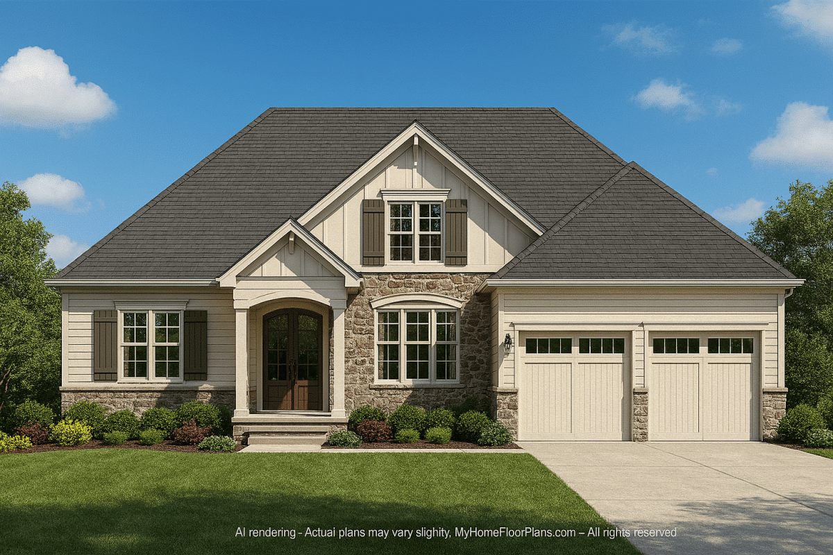 Modern Craftsman Home Plan with Spacious Floor Plans & CAD