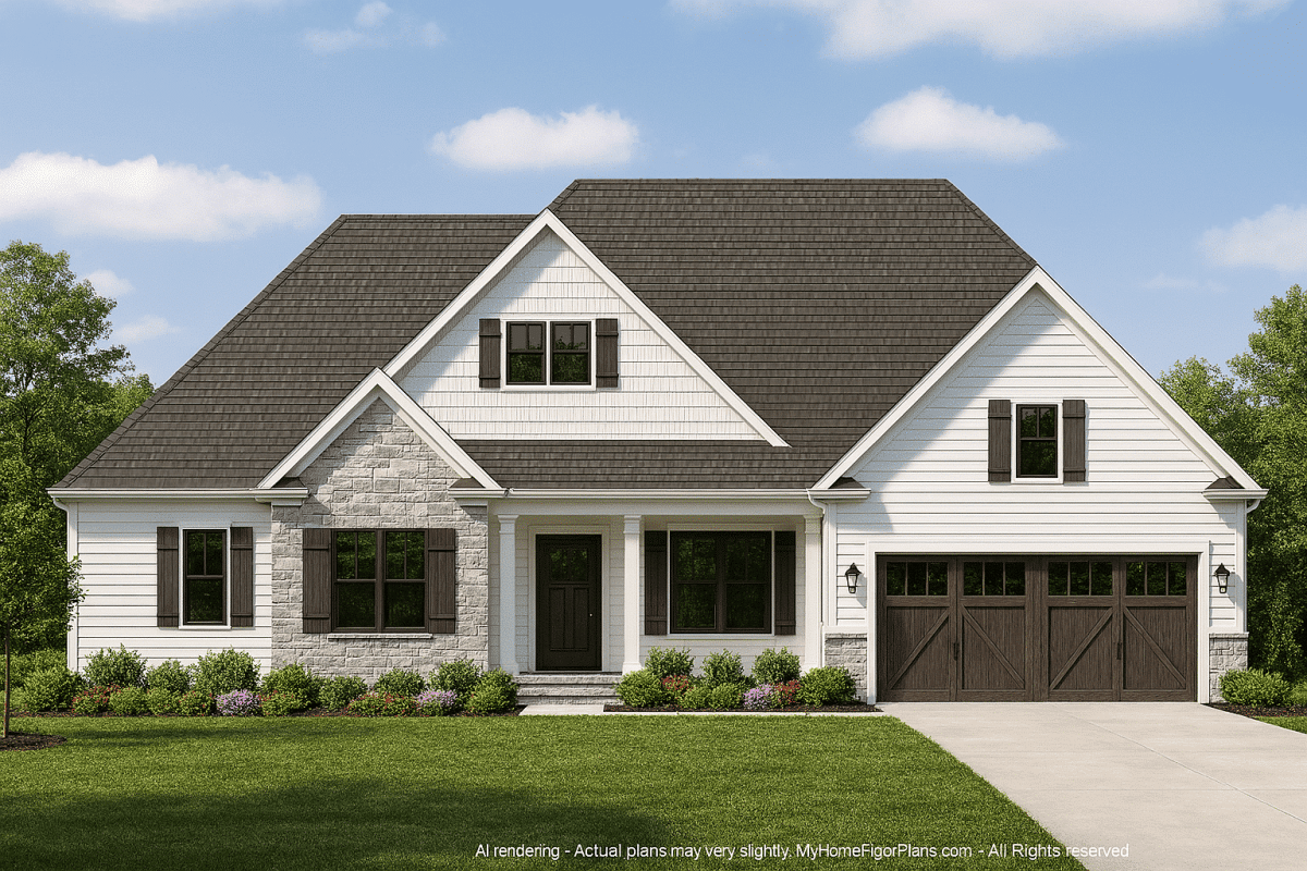 Perfect Home Plan Architectural Design Blueprint