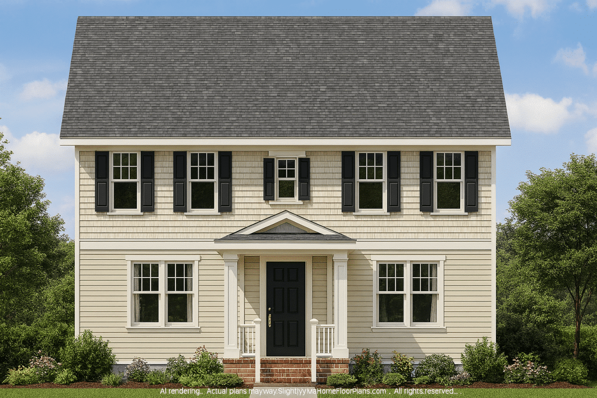 Spacious Home Plan with 2.5 Floors, Detached Garage, and CAD Design