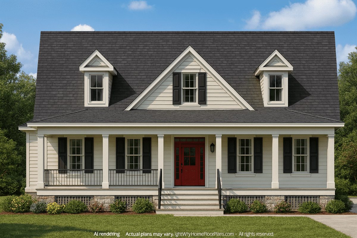 Spacious 2-Story House Plan with Traditional Craftsman Design