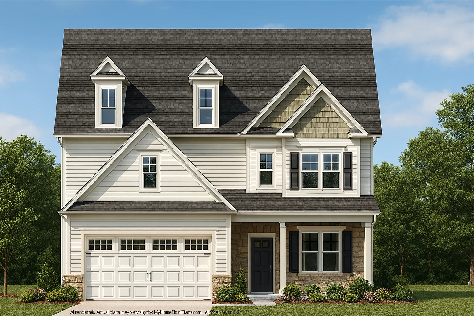 15-1934 HOUSE PLAN - Elegant 2.5-Story House Plan with CAD Floor Designs and Blueprint 2 Elegant 2.5-Story House Plan with Modern CAD Blueprints