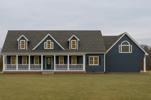 Spacious 2-Story Home Plan with Colonial Revival Architecture