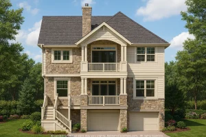 Luxury House Plans 9 Modern Beach House Plan with 2 Stories, 4 Bedrooms & CAD Files