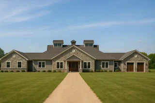 Institutional House Plan with CAD Blueprint – 11,991 SF Single-Story Layout