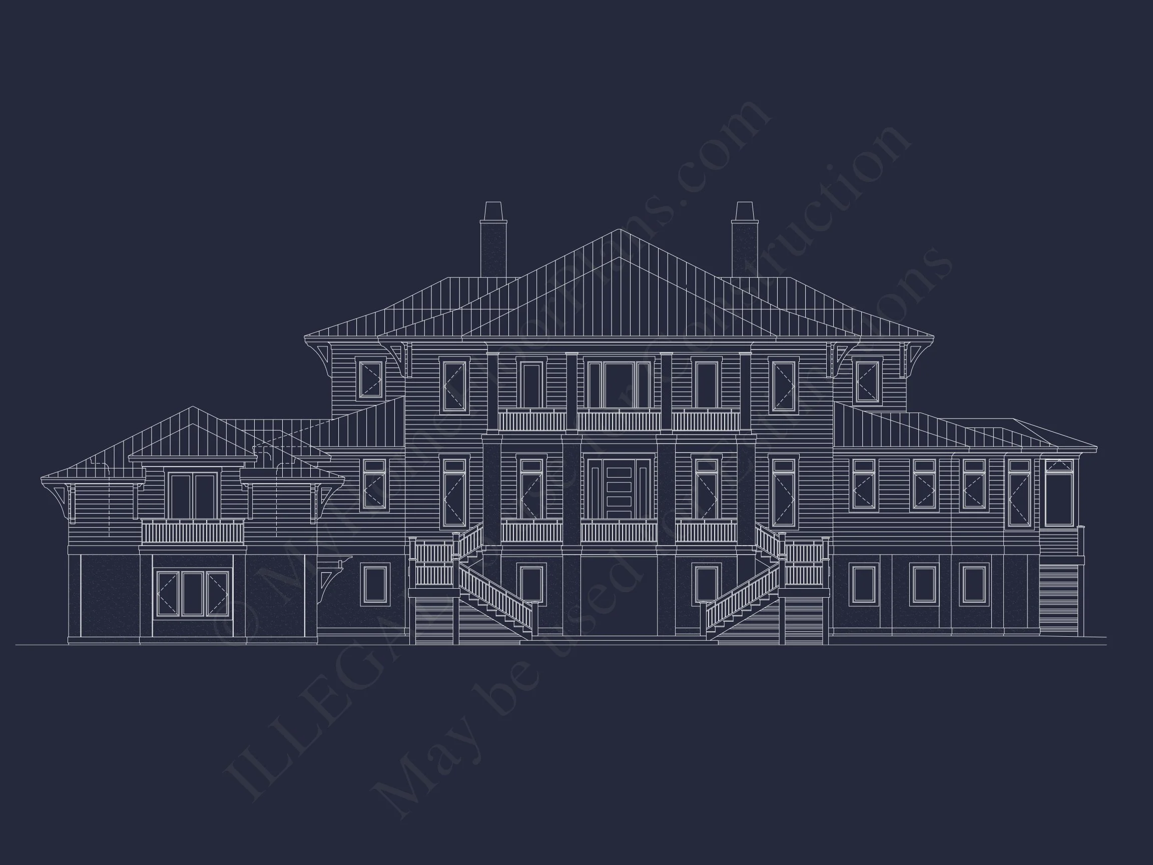 18-1514 HOUSE PLAN - Luxury House Plan with 5 Bedrooms, 2 Floors, and Modern Designs 2 Luxury 2-Story House Plan with 5 Bedrooms & Modern Craftsman Design