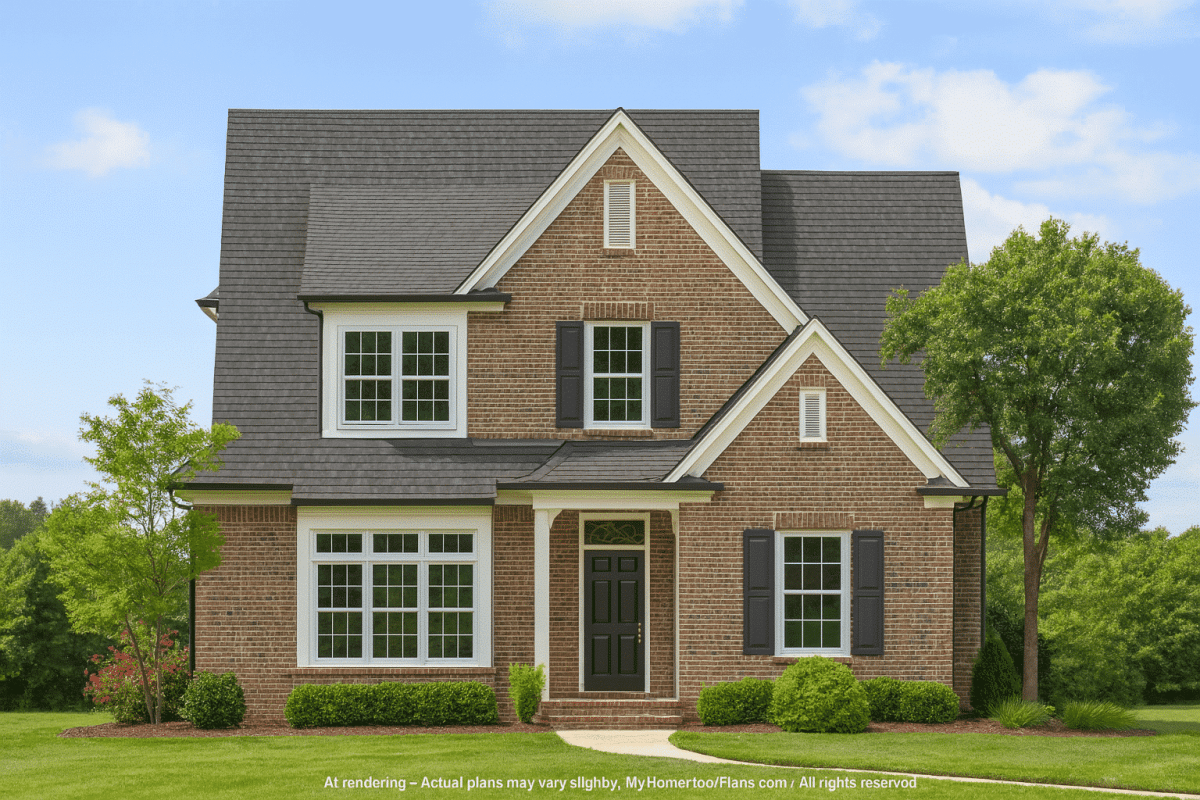 Craftsman-Style Home Floor Plan with Spacious 2-Story Layout