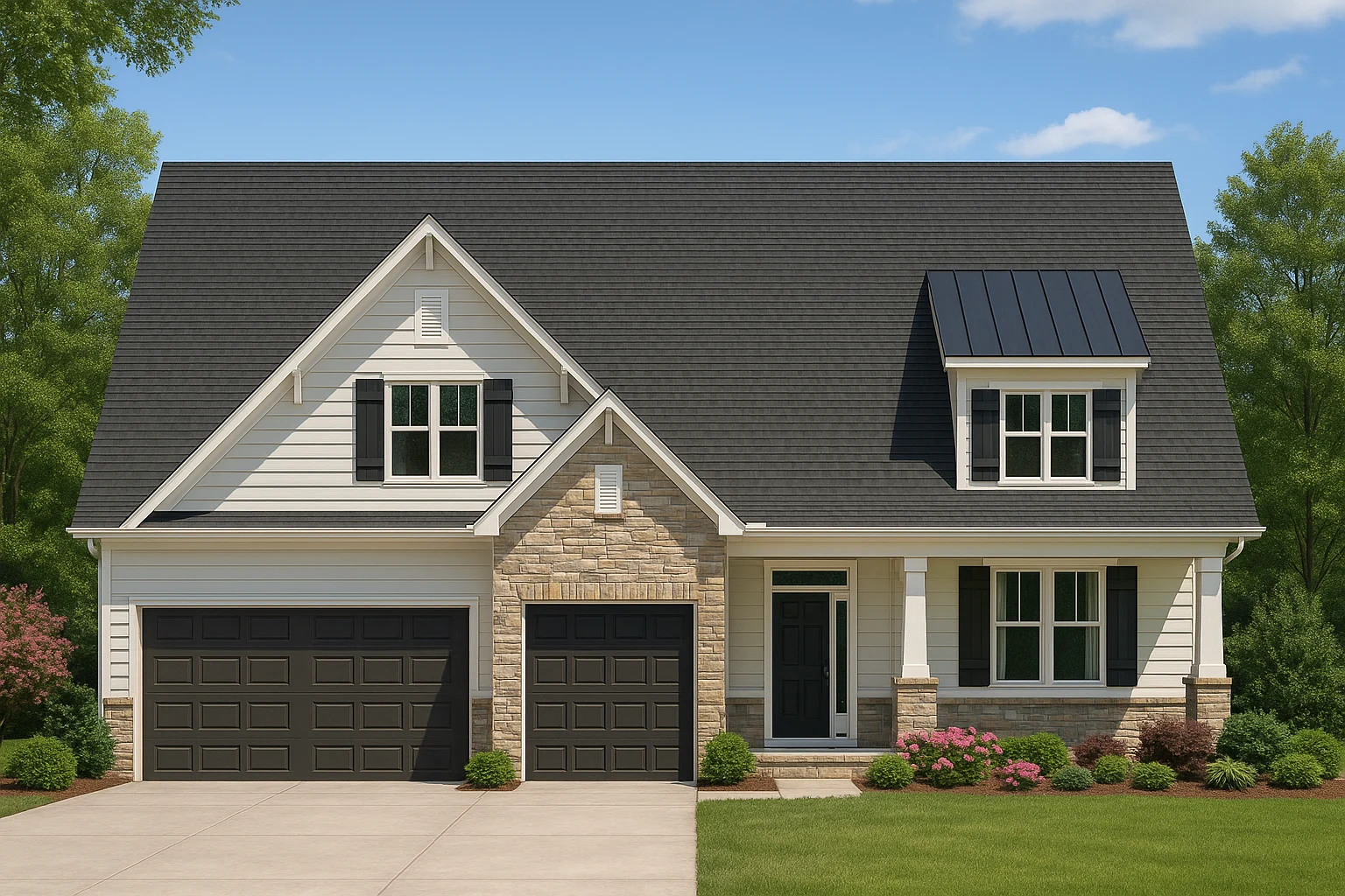 Country Farmhouse Plans 3 Traditional Craftsman Home Plan with Spacious Floor Layout