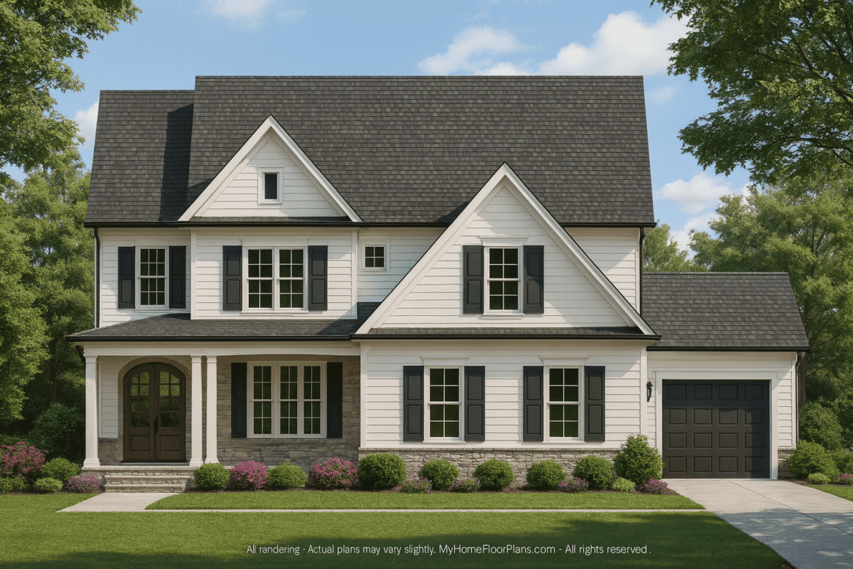 Elegant 3-Story House Plan with CAD Blueprint Designs