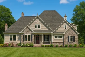 Craftsman Home Plan with 3 Bedrooms & Vaulted Ceilings