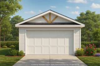 Compact Cabana House Plan with CAD Files and Outdoor Living