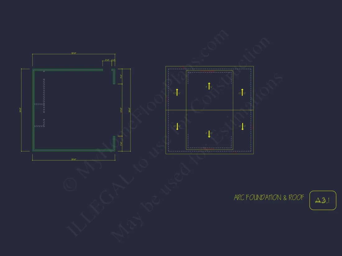 Modern Garage Home Plan with Workshop and Living Space
