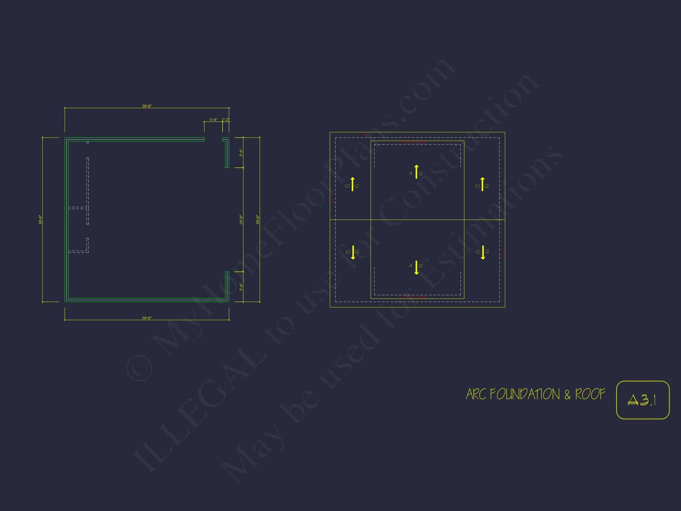 18-2052 WORKSHOP PLAN - Modern Garage House Plan with Workshop and Living Space 8 Modern Garage Home Plan with Workshop and Living Space