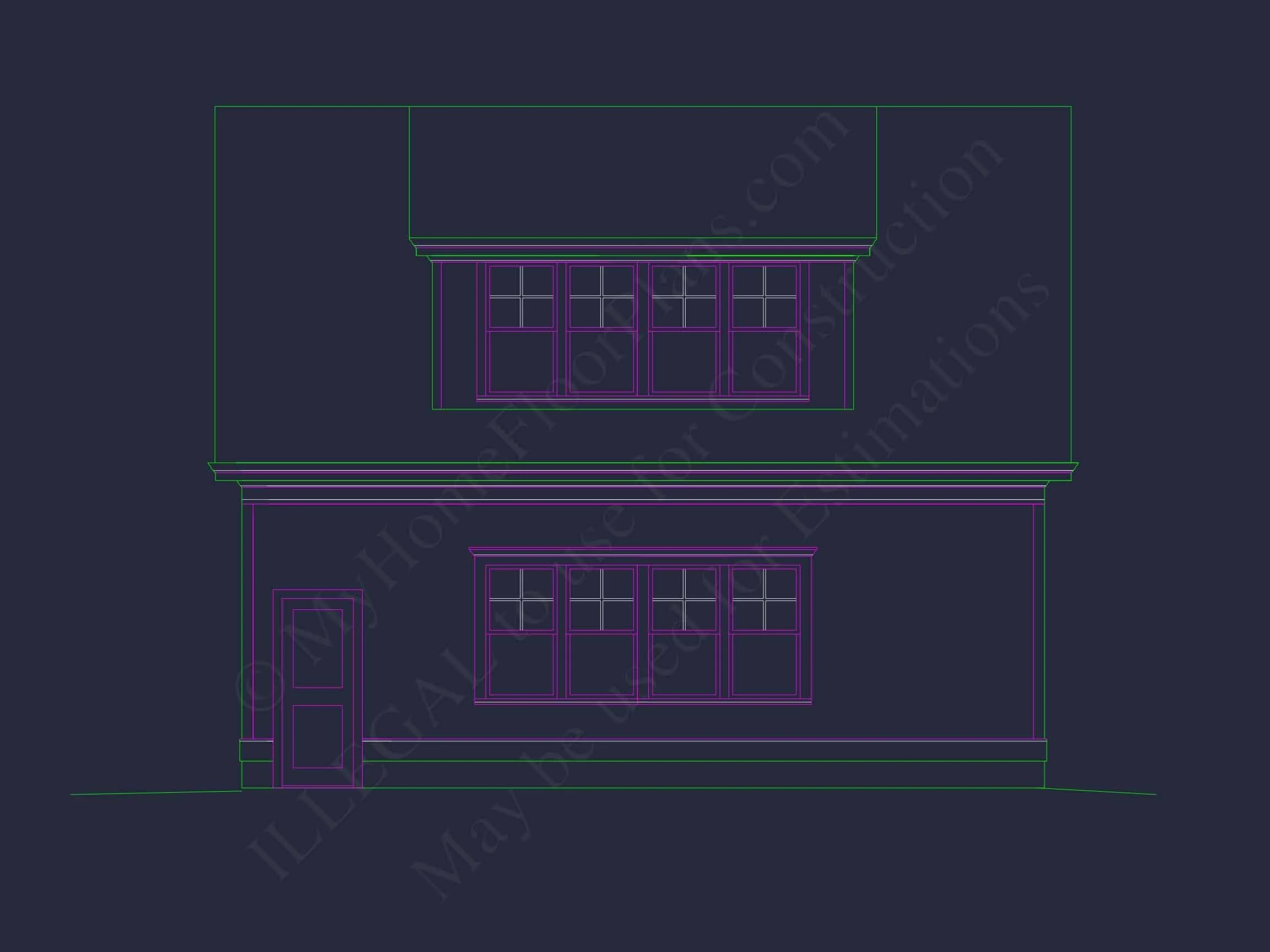 18-2052 WORKSHOP PLAN - Modern Garage House Plan with Workshop and Living Space 2 Modern Garage Home Plan with Workshop and Living Space