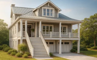Plan  15-MCKAY - Chatsworth Cabin |  Coastal - 4-Bed, 5-Bath, 4,058 SF