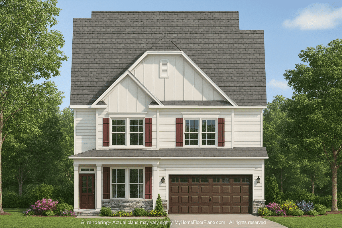 4-Bedroom Craftsman House Plan with CAD Designs & Open Layout