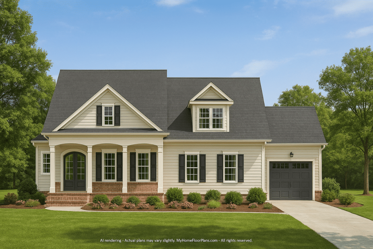 Custom 2-Story Craftsman House Plan with Spacious Layout