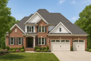 Spacious 5-Bedroom House Plan with Open Layout & CAD Designs