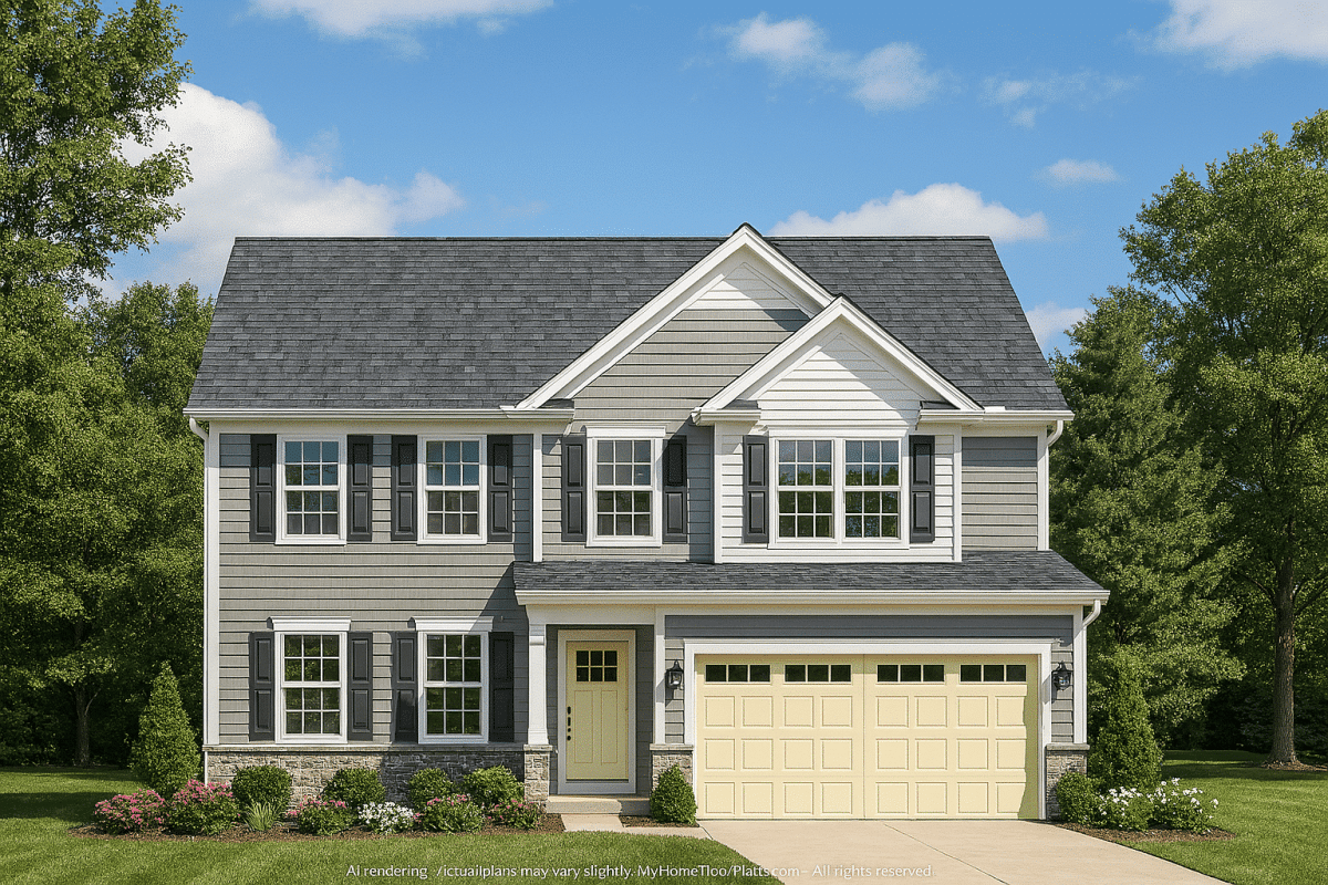 Modern Suburban Home Plan with 4 Bedrooms & Spacious Layout