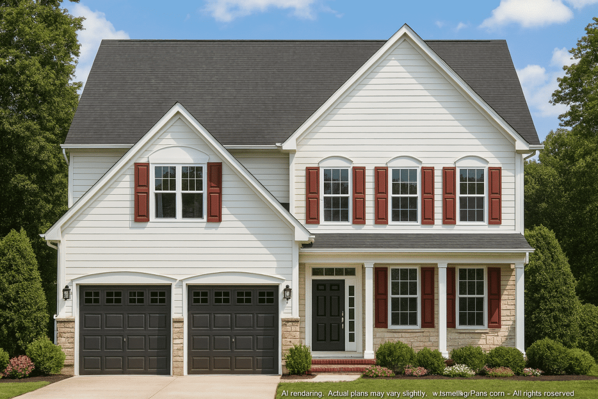 Perfectly Crafted 2-Story House Plan with 4 Bedrooms & Modern Architecture