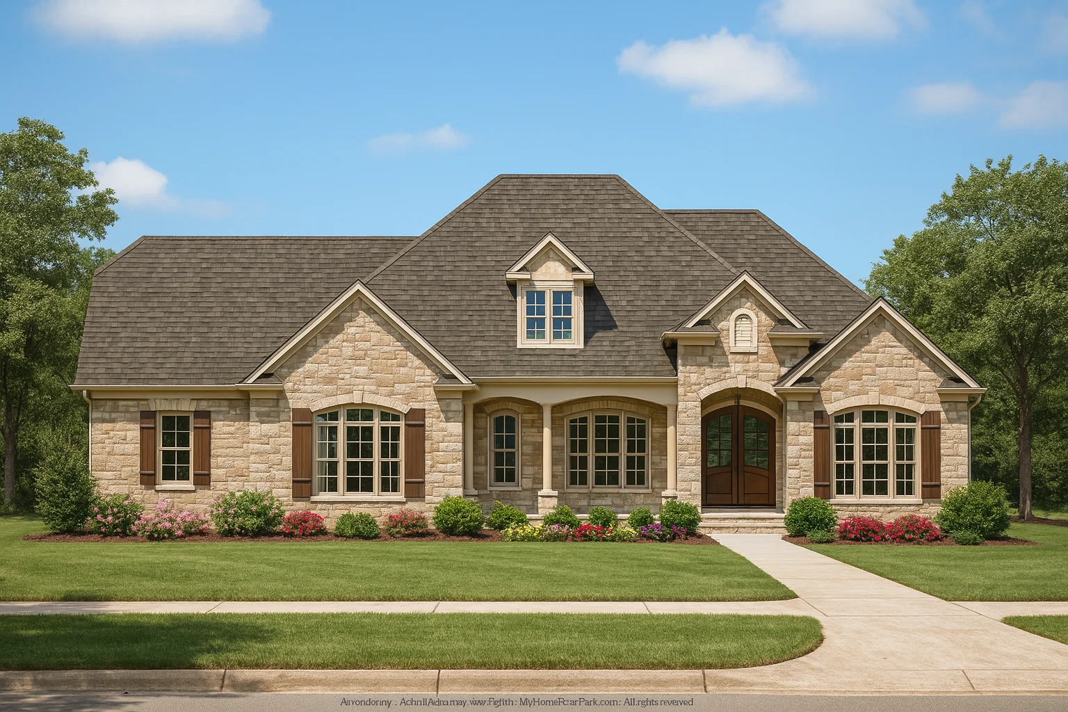 Traditional 1.5-Story House Plan with Spacious Layout & CAD Blueprints