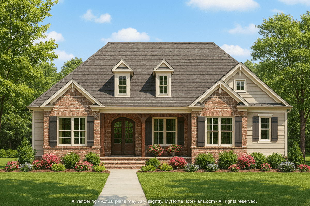 Craftsman Home Plan with Spacious Floor Designs & CAD Files