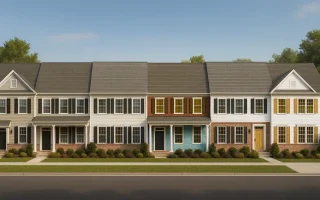 Plan  8-1609 - Prestige Building |  Traditional Colonial Townhome - 3-Bed, 2.5-Bath, 1,942 SF