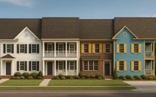 Plan  8-1395 - Venture Manor | BLDG  3 Townhome-Colonial Revival - 3-Bed, 2.5-Bath, 1,942 SF
