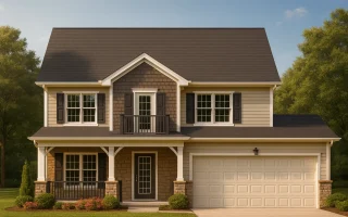 Plan  8-1375 - Jersey Marina |  Traditional Colonial - 3-Bed, 2.5-Bath, 1,642 SF
