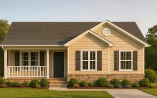 Plan  15-1902 - Auburn Station Lodge  | Traditional Ranch - 3-Bed, 2-Bath, 1,459 SF