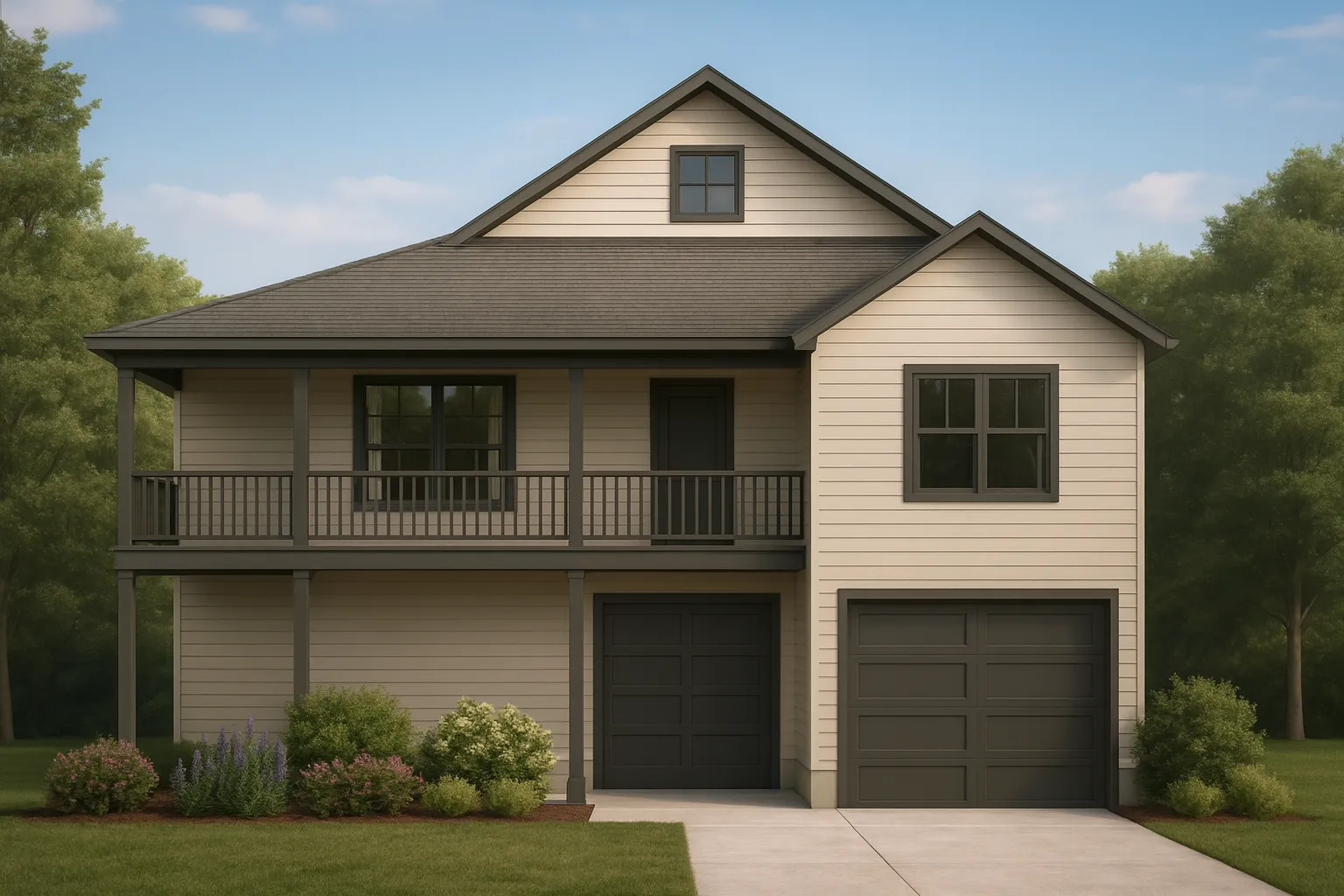 Affordable House Plans 6 Beach Home Plan 1,320 Sq. Ft. Coastal Design with CAD Floor Plan