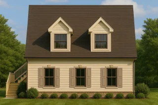 Affordable Ranch Home Floor Plan with Open Layout and 3 Bedrooms